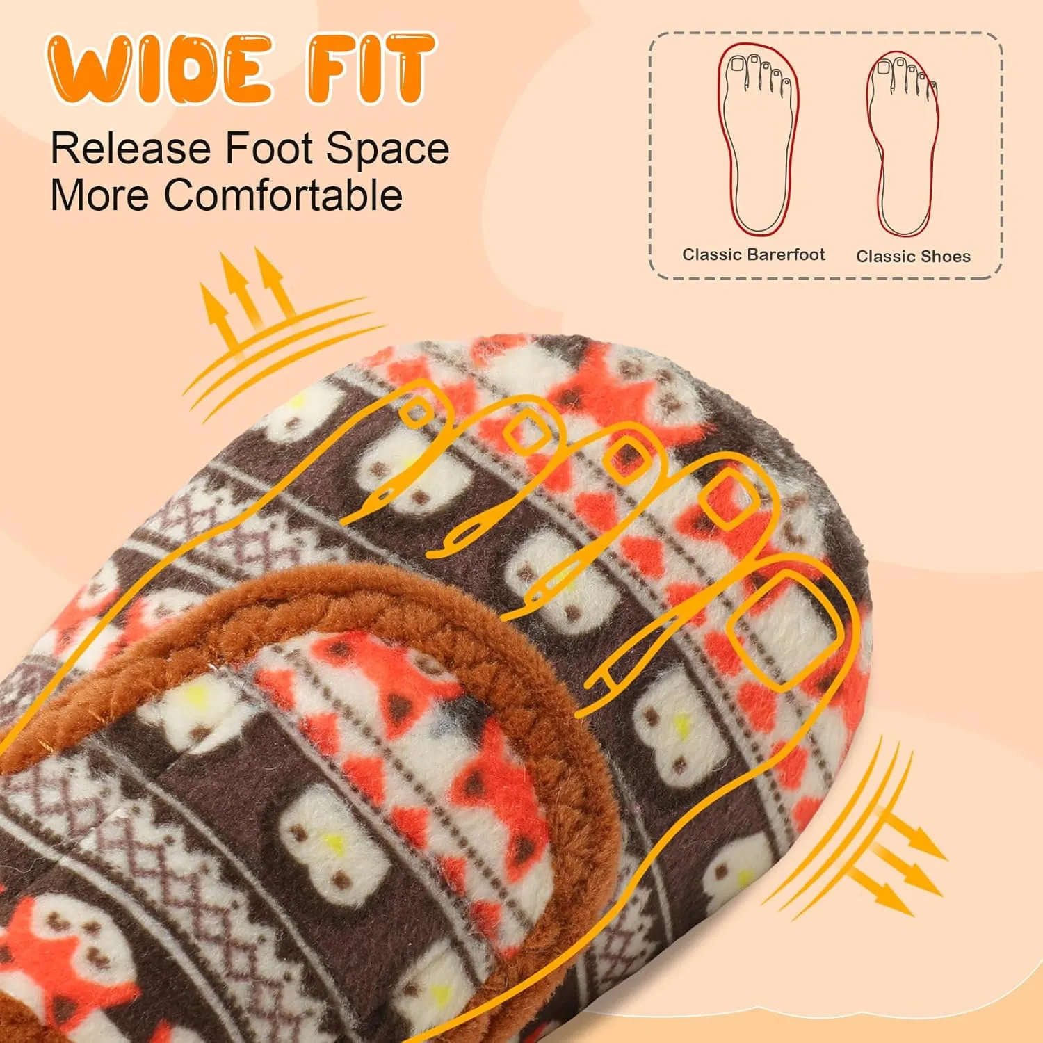 BARERUN Toddler Slippers Boys Girls House Shoes Warm Kids Slippers With Non-Slip Rubber Sole Fuzzy Cozy Walking Shoes Indoor/Outdoor