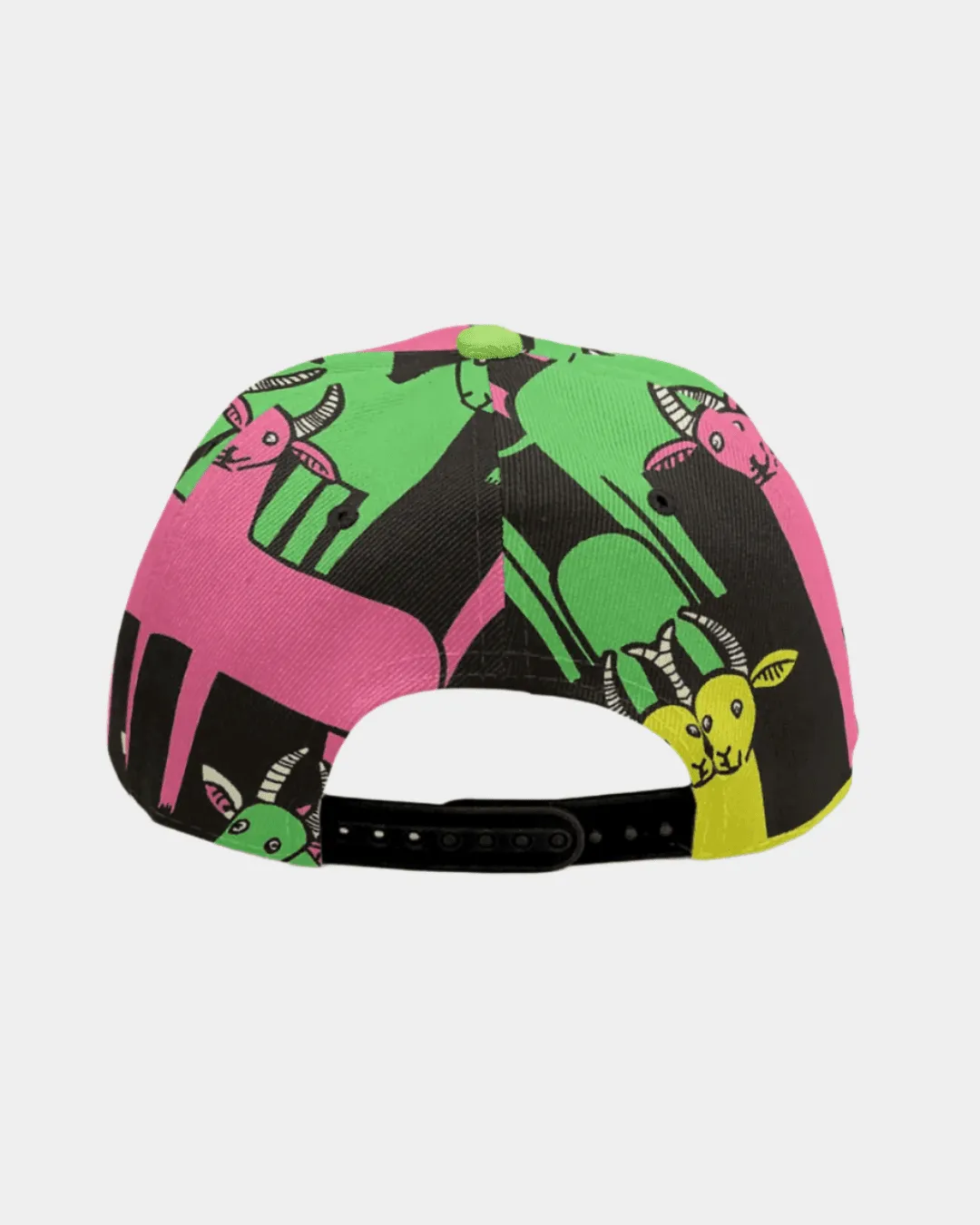 Baseball Cap With Flat Brim - Goat