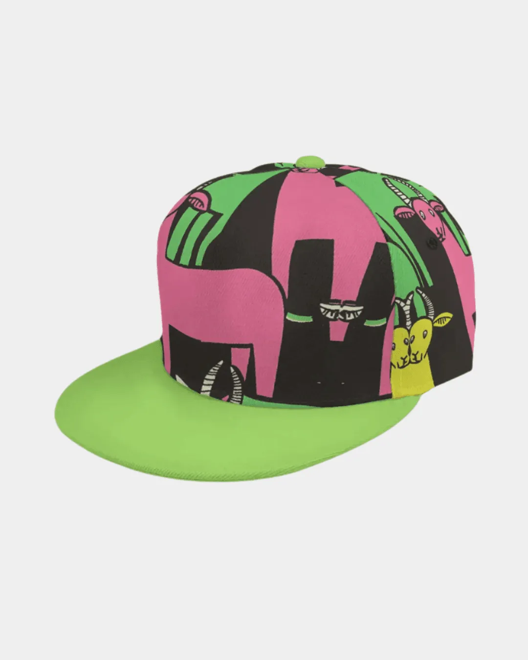 Baseball Cap With Flat Brim - Goat