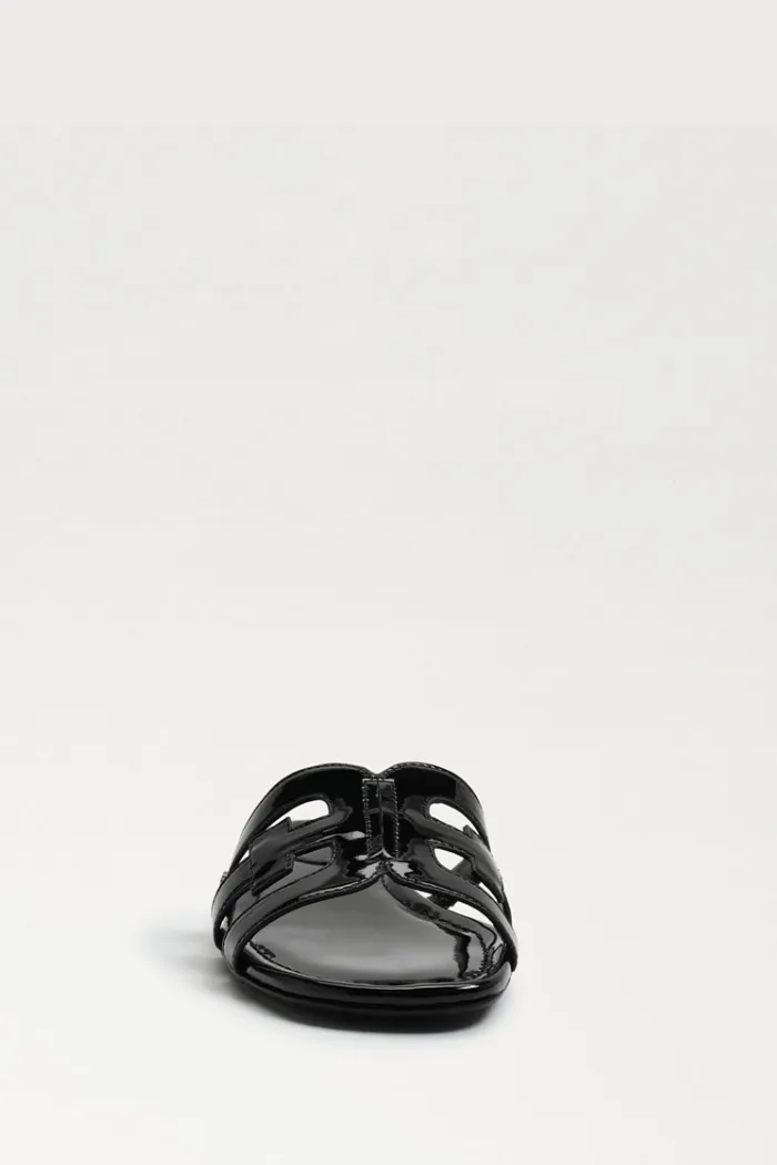 Bay Slide Sandal - Black Patent