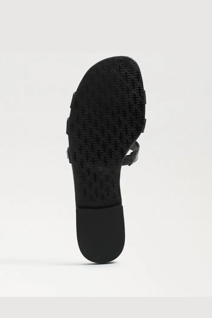 Bay Slide Sandal - Black Patent