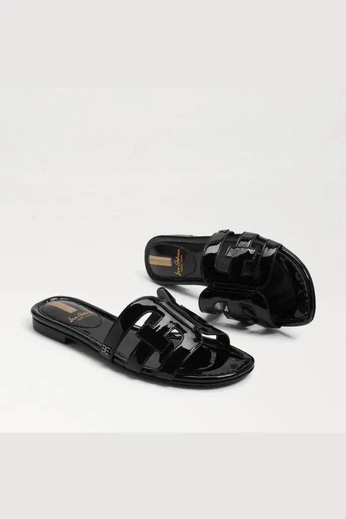Bay Slide Sandal - Black Patent