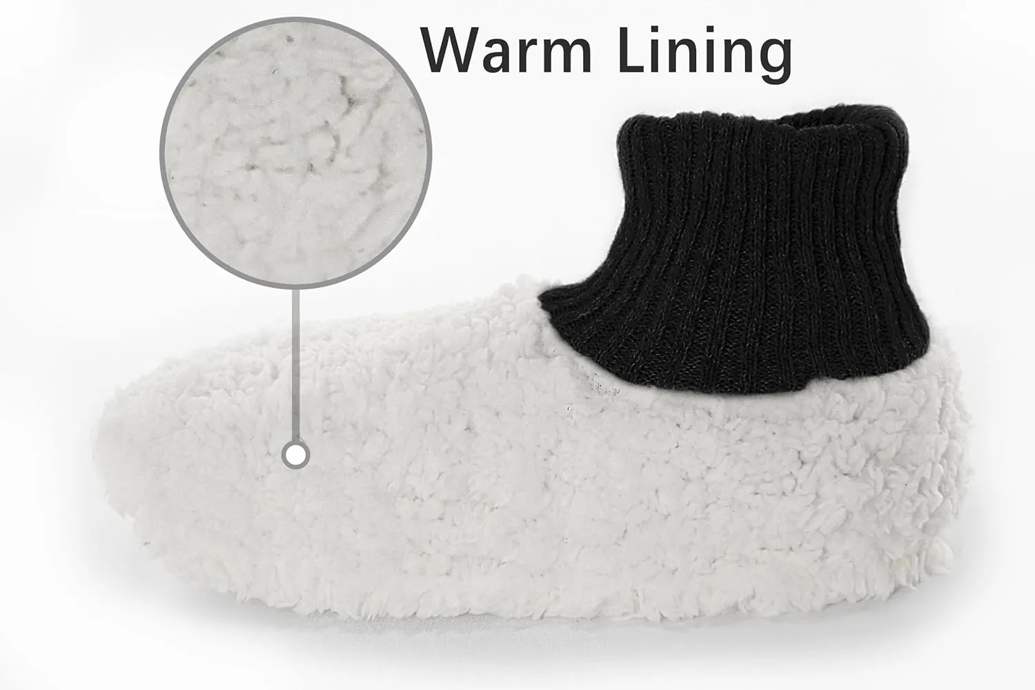 BenSorts Men Fuzzy Slipper Socks with Grippers Non Slip Indoor House Socks Christmas Gifts