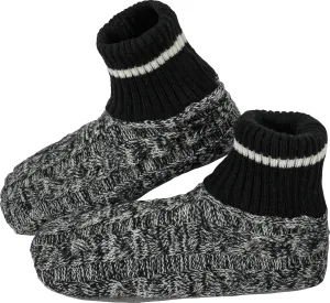 BenSorts Men Fuzzy Slipper Socks with Grippers Non Slip Indoor House Socks Christmas Gifts