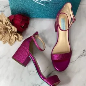 Betsey Johnson Pink Miri Evening Sandals 7.5