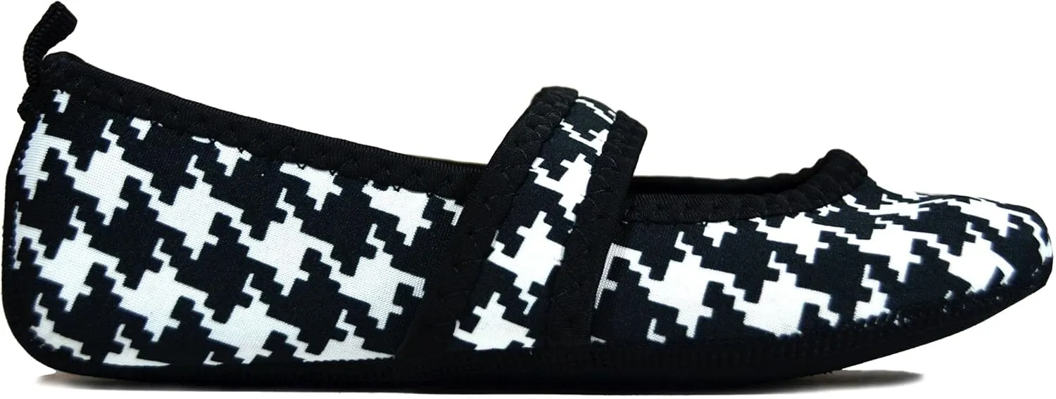 Betsy Lou Women's Slippers, Foldable, Flexible Flats, Slipper Socks, Travel Slippers, Exercise Shoe, Dance Shoe, Yoga Socks, House Shoes, Indoor Shoes