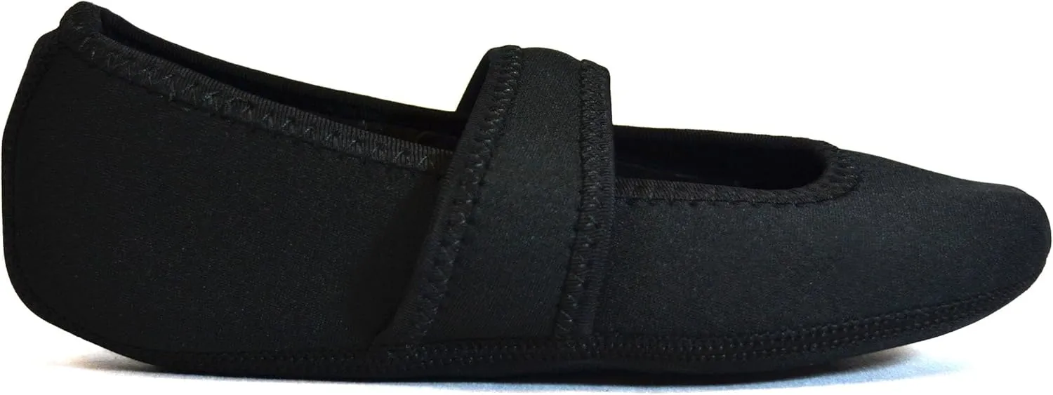 Betsy Lou Women's Slippers, Foldable, Flexible Flats, Slipper Socks, Travel Slippers, Exercise Shoe, Dance Shoe, Yoga Socks, House Shoes, Indoor Shoes