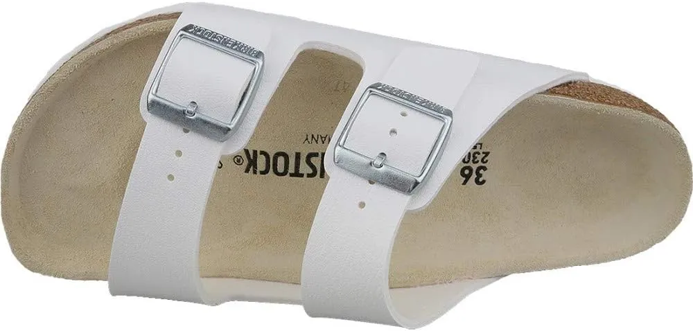 Birkenstock Arizona Unisex White Birko-Flor Sandal 37 / Unisex US Size 6-6.5