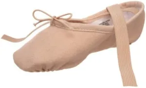 Bloch Girl's Pump Split Sole Canvas Ballet Shoe/Slipper, Pink, 1 B US Little Kid