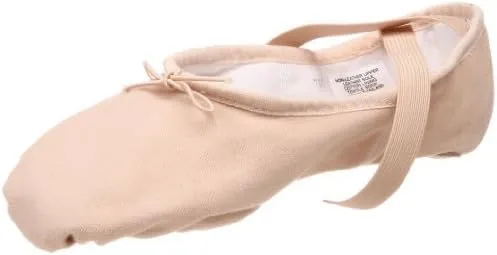 Bloch Women's Pump Split Sole Canvas Ballet Shoe/Slipper, Pink, 3.5 Narrow