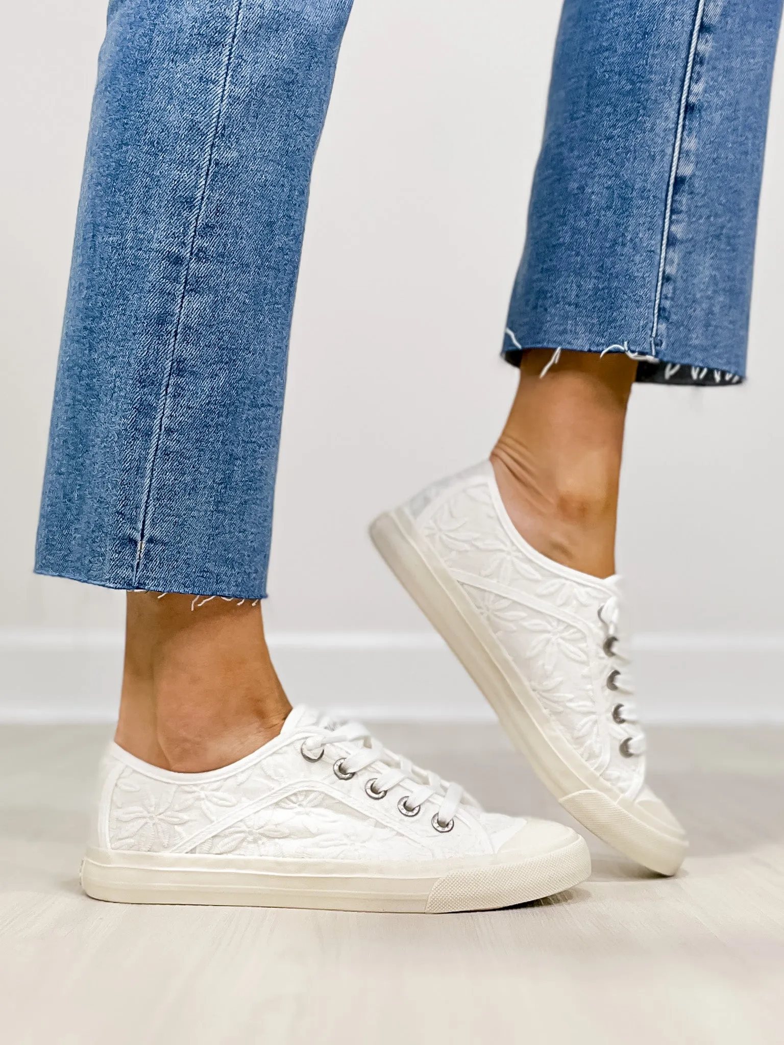 Blowfish Mystical Slip On Sneaker in White Mesh