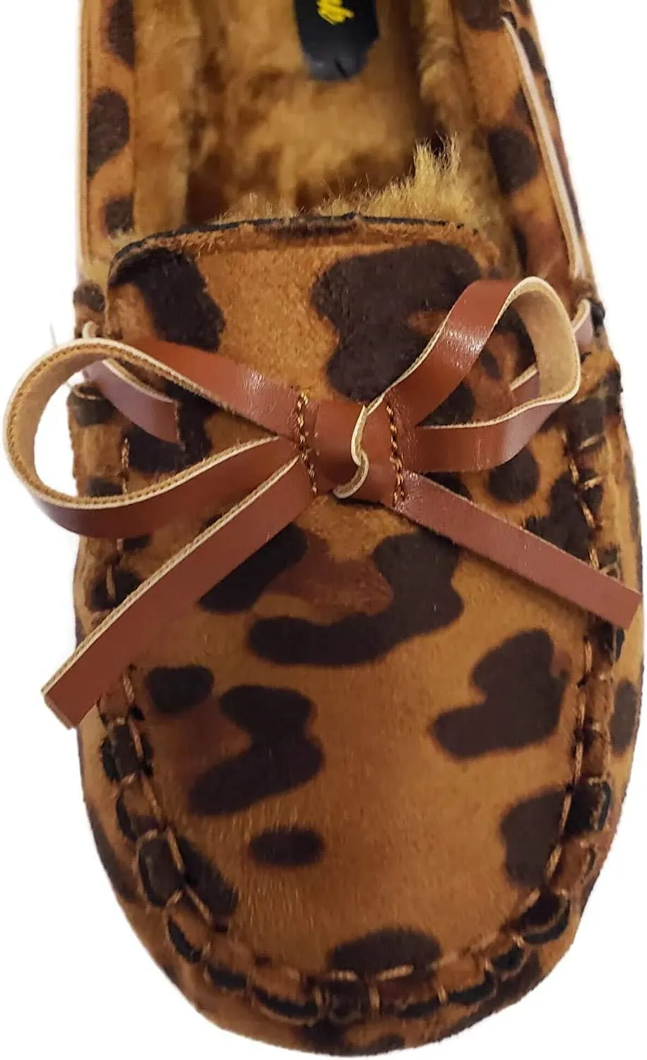 Blueberry Womens Faux Soft Suede Fur Lined Moccasin House Slippers Indoor Outdoor