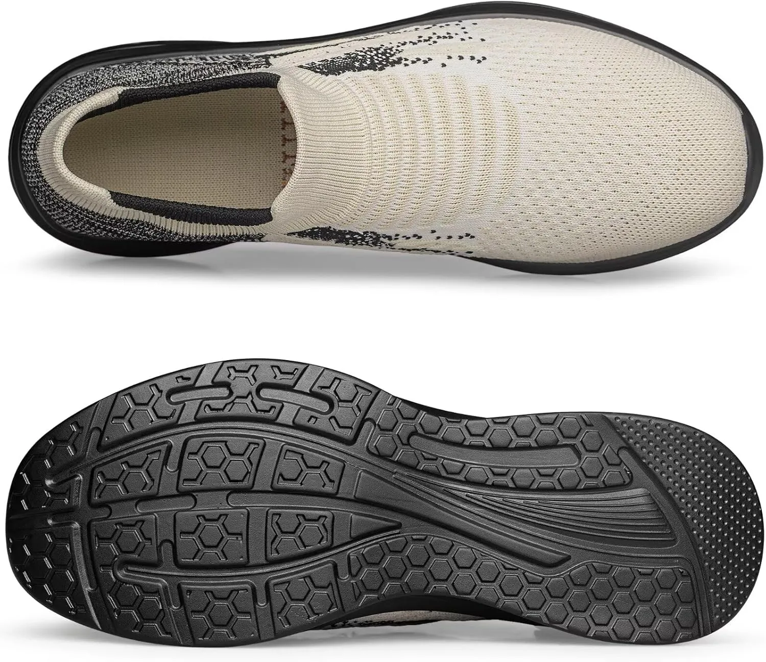 BNR Mens Flat Shoes Barefoot Sock Sneakers Casual Lightweight Comfortable Air Cushion Support