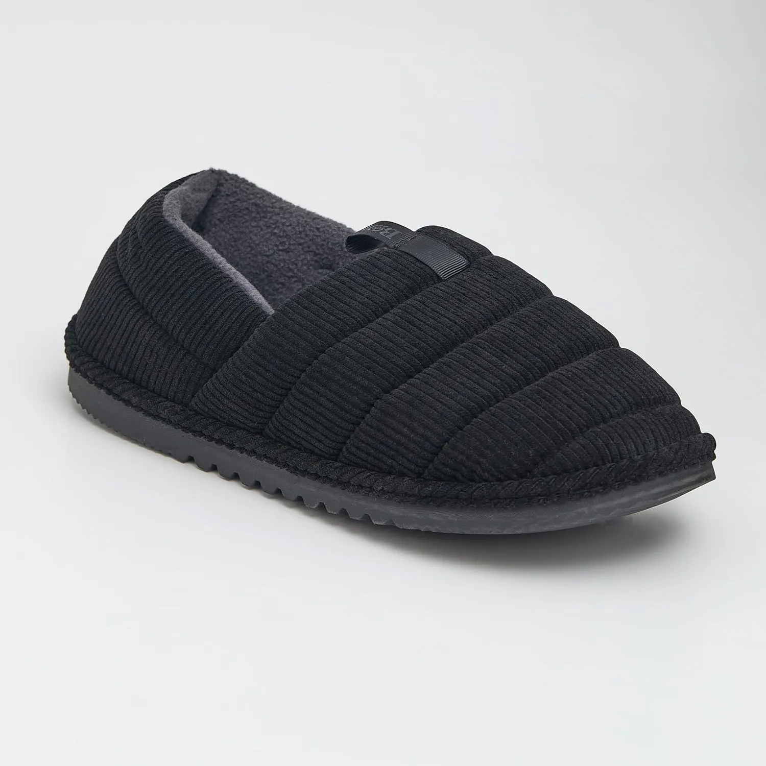 BORN Quilted Corduroy or Plaid Mens Slippers, Fleece or Sherpa-Lined House Slippers for Men, Gifts for Him
