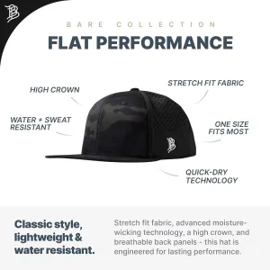 Branded Bills Arizona Stealth Flat Performance, Lightweight, Comfortable Baseball Cap