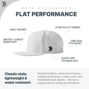Branded Bills New Jersey Stealth PVC Flat Performance, Snapback Closure, Lightweight, Comfortable Baseball Cap