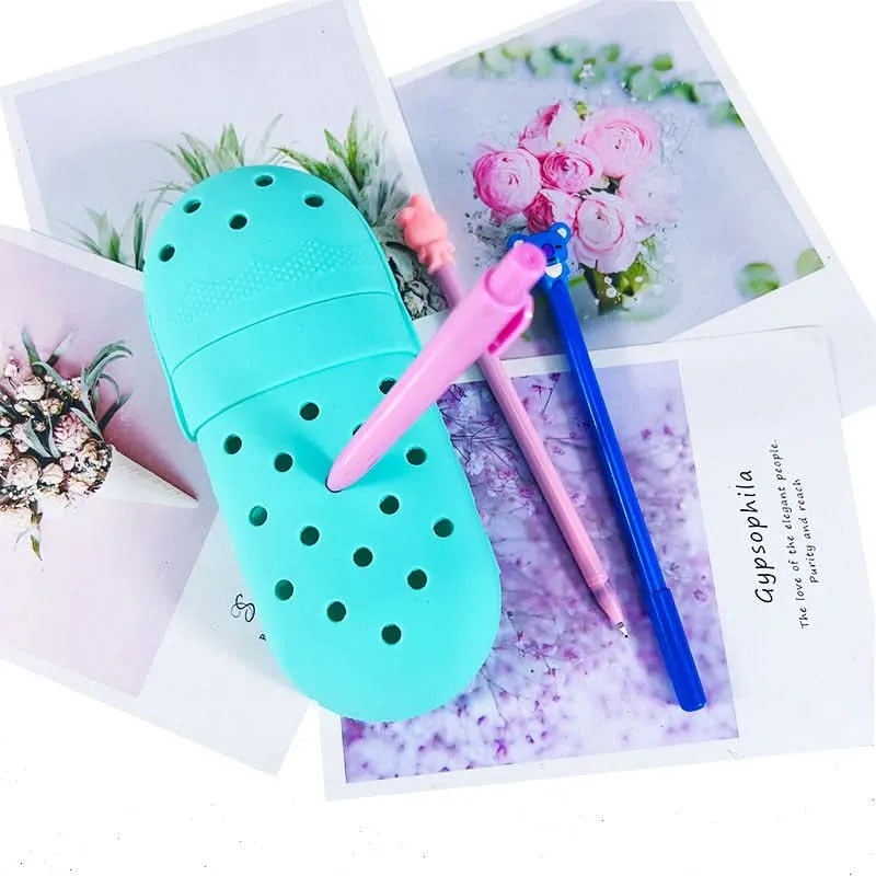 Breathable Silicone Slipper Pencil Case