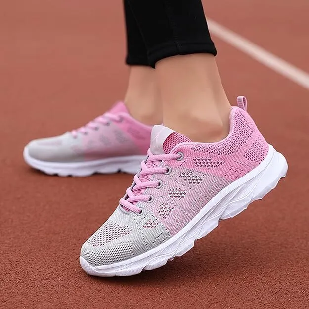 Breathable Women's Flat Mesh Sneakers - 2021 Style