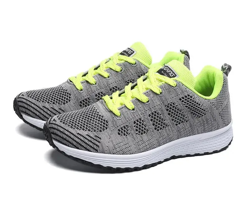 Breathable Women's Flat Mesh Sneakers - 2021 Style