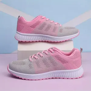 Breathable Women's Flat Mesh Sneakers - 2021 Style