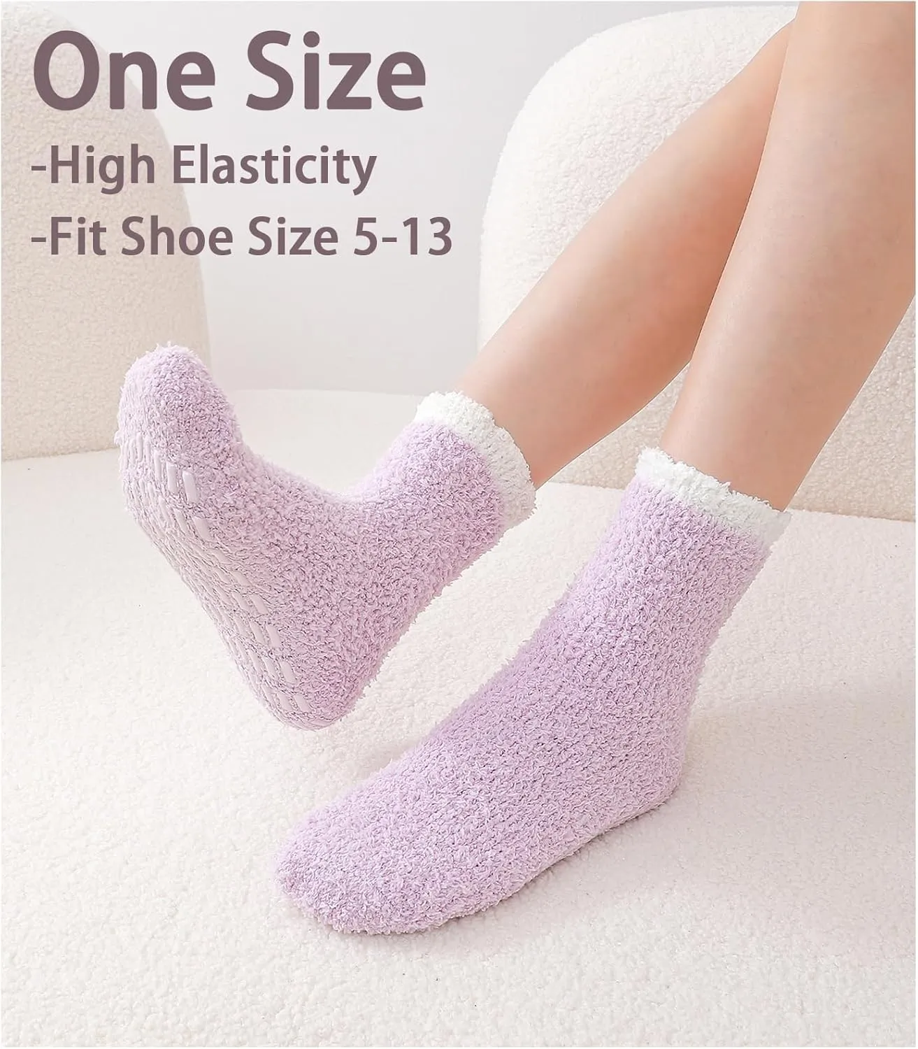 Breslatte Non Slip Hospital Socks with Grips for Women Grip Slipper Socks for Women Gifts