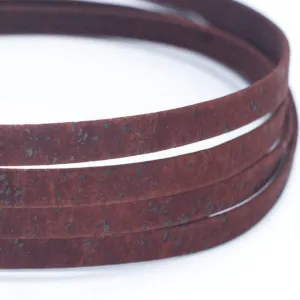 Brown 10mm flat cork cord COR-534 (10meters)