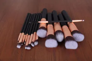 Brush 14pcs Makeup Super affordable Flexible customer care Set Handle Wood