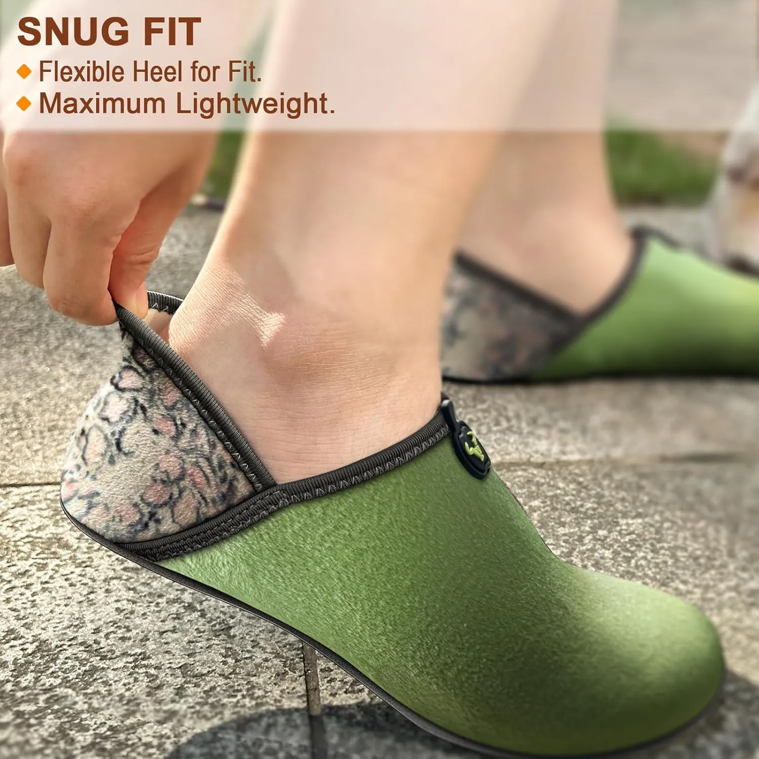 BULLIANT Women Slippers Socks, Slip on Shoes for Women Barefoot Yoga Shoe Comfortable Stretch Fit