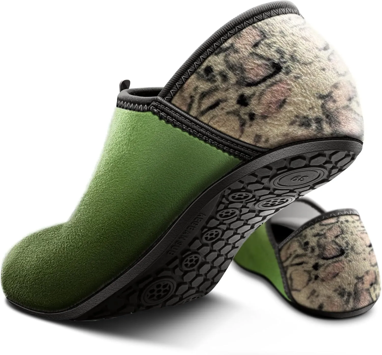 BULLIANT Women Slippers Socks, Slip on Shoes for Women Barefoot Yoga Shoe Comfortable Stretch Fit