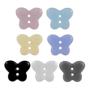 Butterfly Ceramic Buttons Perfect for Kids’ Shirts & Knitwear 20pcs