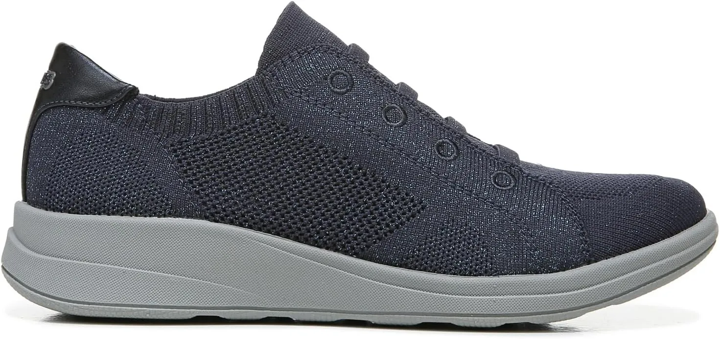 Bzees Womens Golden Knit Slip-On Sneaker