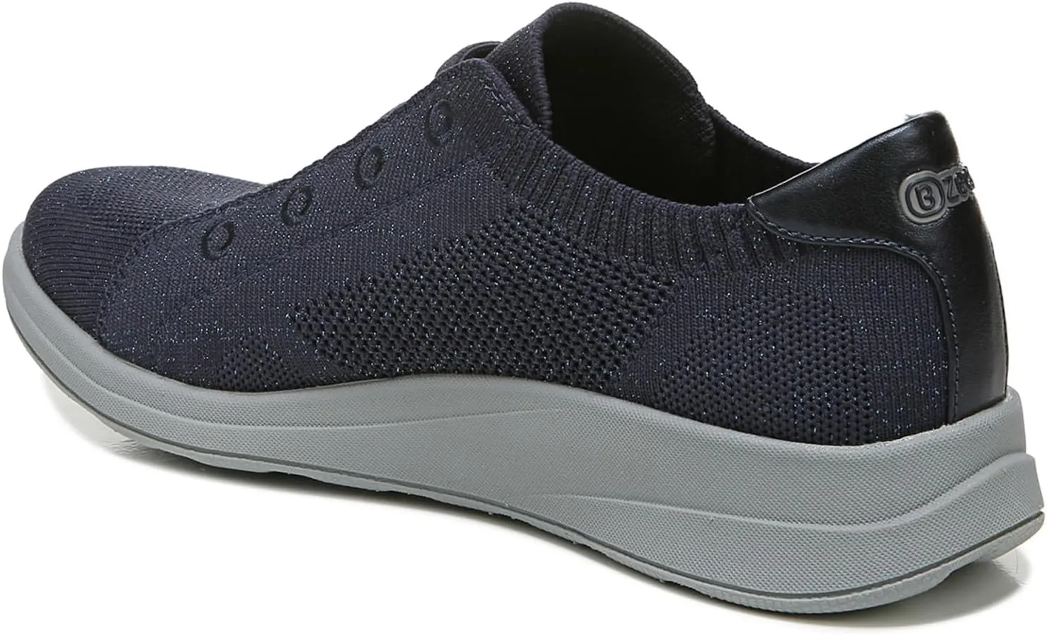 Bzees Womens Golden Knit Slip-On Sneaker