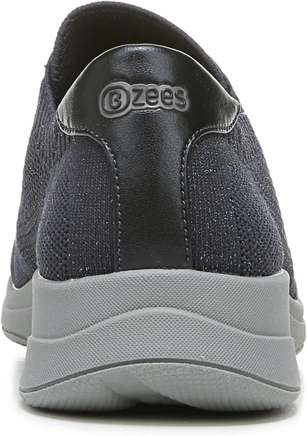 Bzees Womens Golden Knit Slip-On Sneaker