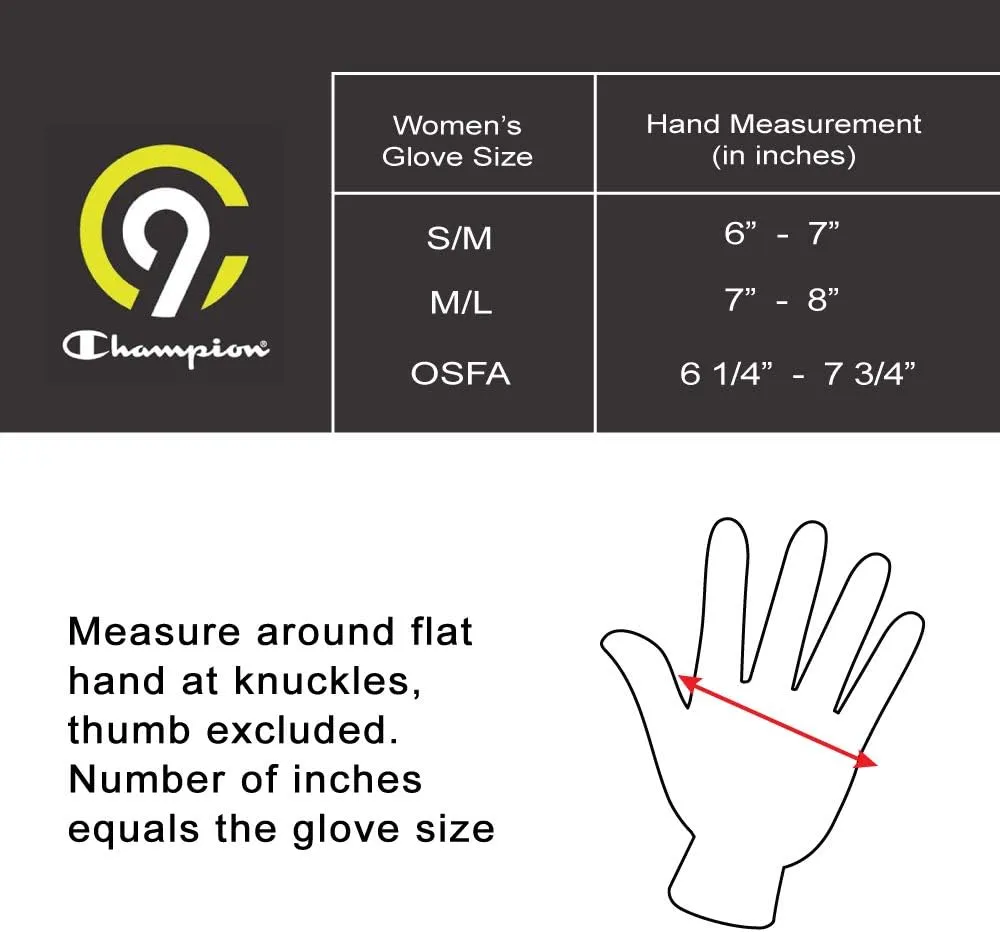C9 Champion Womens Lightweight Running Glove with Touchscreen Technology