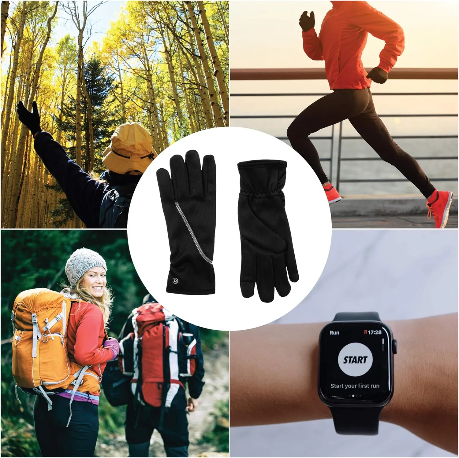 C9 Champion Womens Lightweight Running Glove with Touchscreen Technology