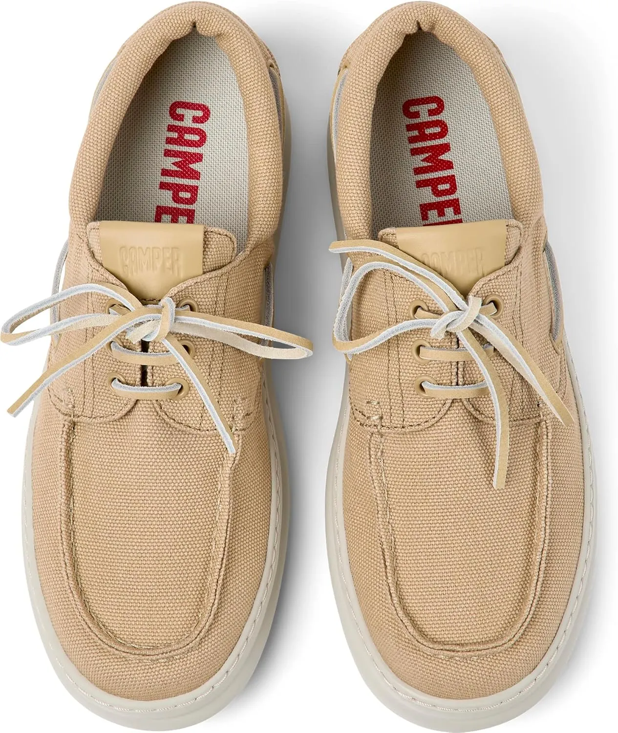 Camper Men's Boat Shoes Oxford Flat