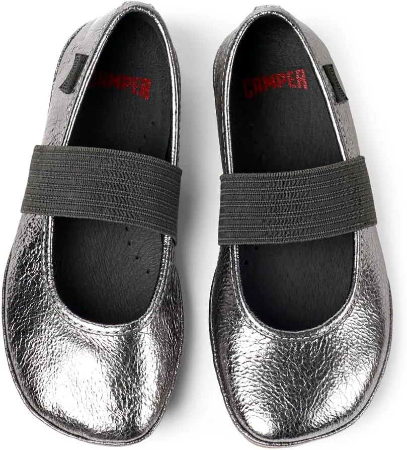 Camper Right Leather Mary Jane Flats for Girls - Ultra-Comfortable Ballerina Shoes with Comfort Footbed, Leather Lining, and Flexible Rubber Outsole