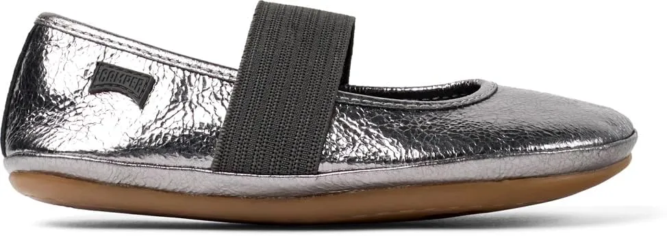 Camper Right Leather Mary Jane Flats for Girls - Ultra-Comfortable Ballerina Shoes with Comfort Footbed, Leather Lining, and Flexible Rubber Outsole