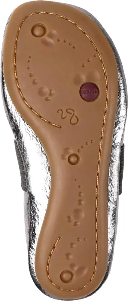 Camper Right Leather Mary Jane Flats for Girls - Ultra-Comfortable Ballerina Shoes with Comfort Footbed, Leather Lining, and Flexible Rubber Outsole