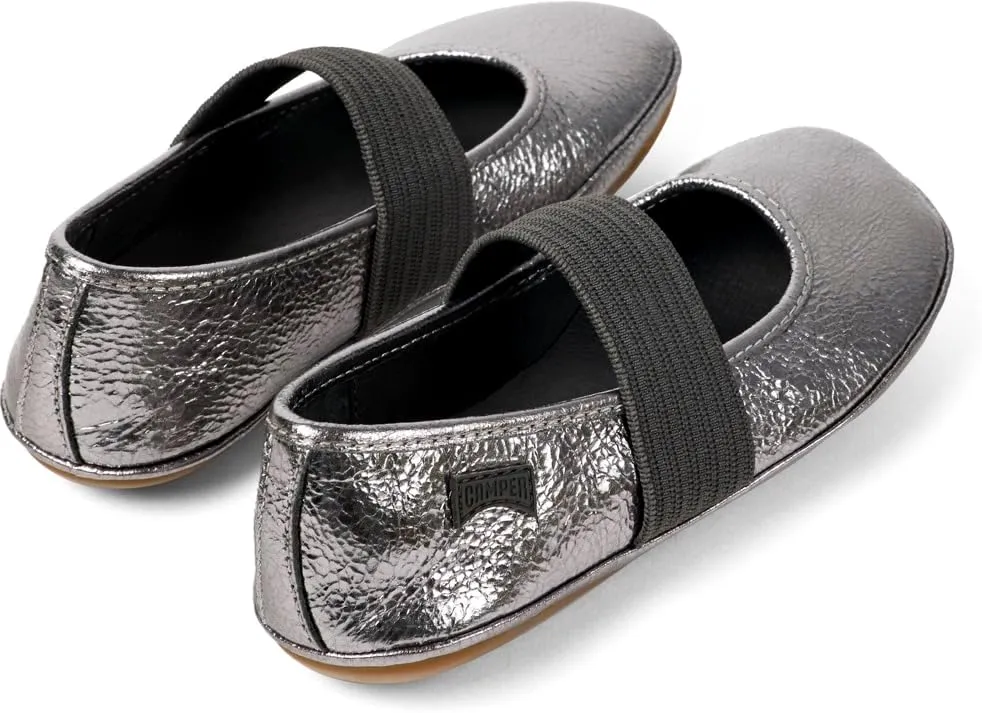 Camper Right Leather Mary Jane Flats for Girls - Ultra-Comfortable Ballerina Shoes with Comfort Footbed, Leather Lining, and Flexible Rubber Outsole