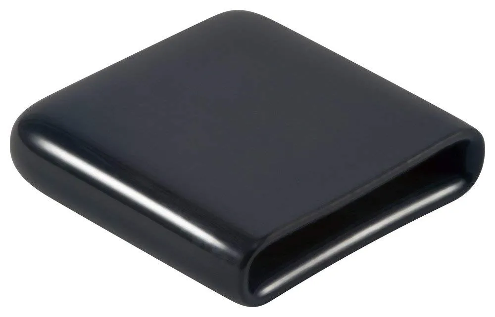 Caplugs VRF-125X2000-16 VRF Series – Vinyl Rectangular Finishing Cap with Flat End Grip, 200 Pack, Black Plastic Caps, 1.000" L x 2.000" W Handle Grips, Paint Shields, End Caps, ESD Covers