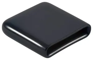Caplugs VRF-125X2000-16 VRF Series – Vinyl Rectangular Finishing Cap with Flat End Grip, 200 Pack, Black Plastic Caps, 1.000" L x 2.000" W Handle Grips, Paint Shields, End Caps, ESD Covers