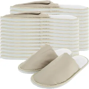 CertBuy 10 Pairs Disposable Spa Slippers House Slipper Soft Home Coral Fleece Slipper,Super Soft Crystal Velvet, Padded Sole For Comfort- For Guests Hotel Travel For Women And Men