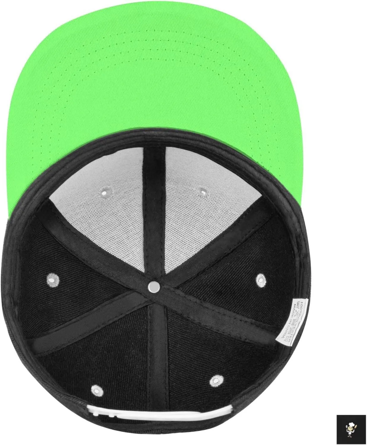 Chef with Spatula and Frying Pan Baseball Cap for Men Women Snapback Hat Adjustable Flat Bill Hats