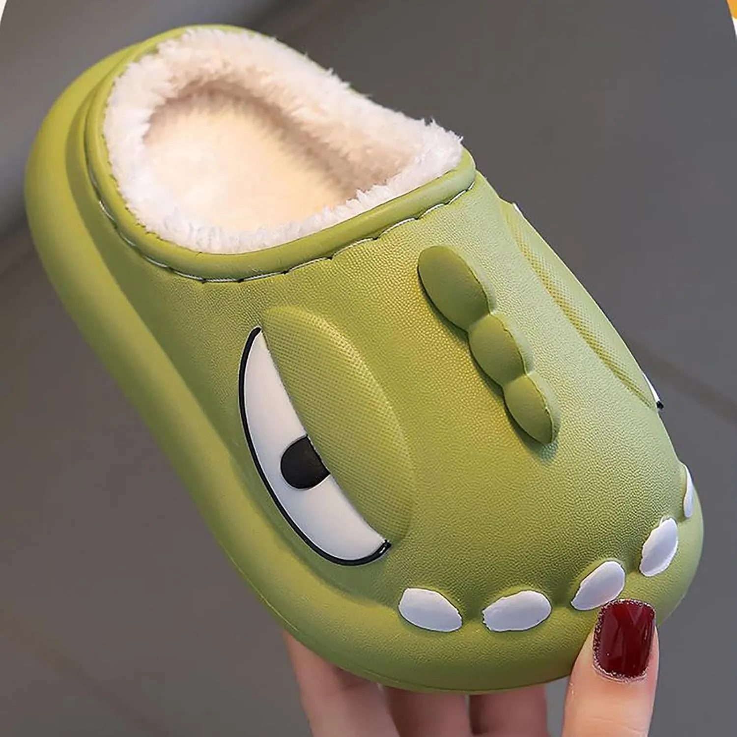 Children's Cotton Slippers Plush Lined Winter House Slipper Non Slip Indoor Slipper Toddler Bedroom Slipper