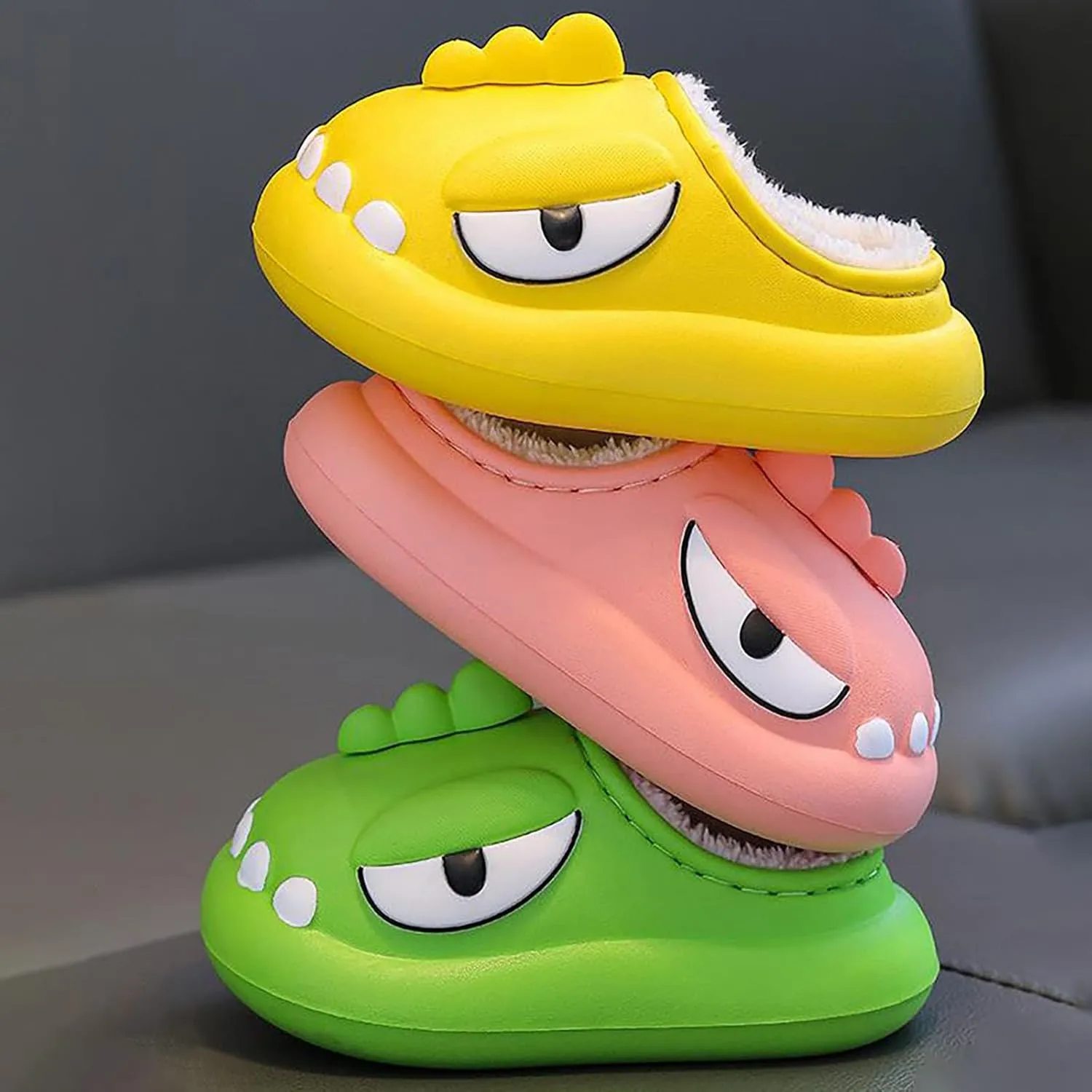 Children's Cotton Slippers Plush Lined Winter House Slipper Non Slip Indoor Slipper Toddler Bedroom Slipper