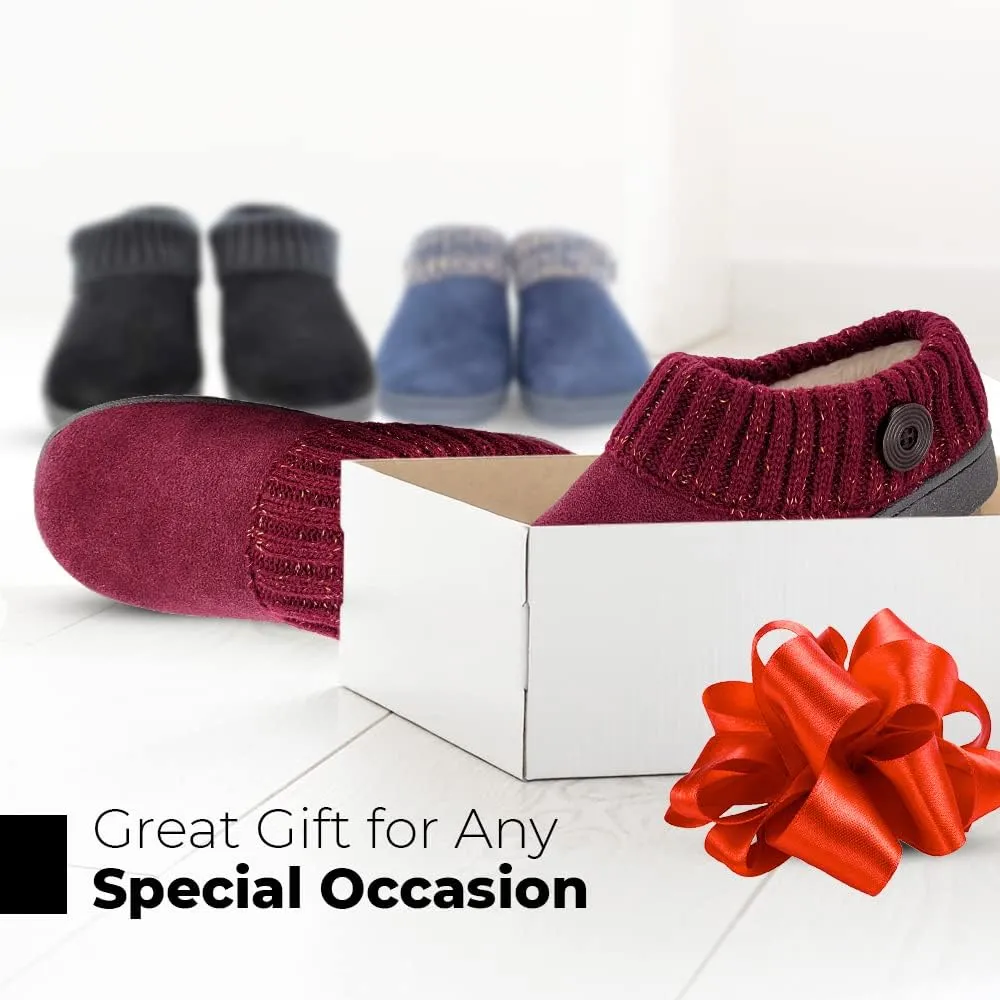 Clarks Amanda Grey Indoor Outdoor Clog Rounded Closed Toe Winter Mules