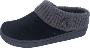 Clarks Amanda Grey Indoor Outdoor Clog Rounded Closed Toe Winter Mules