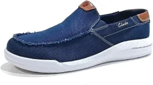 Clarks Men's Driftlite Step Flat Slipper, Navy Combi, 10.5 Men