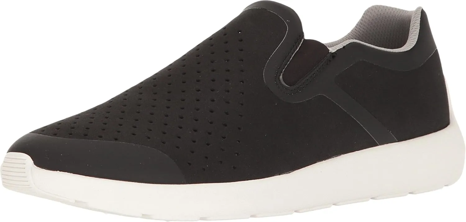 Clarks Men's Torset Easy Slip-On Sneaker,Black Textile/Mesh,US 7.5 M